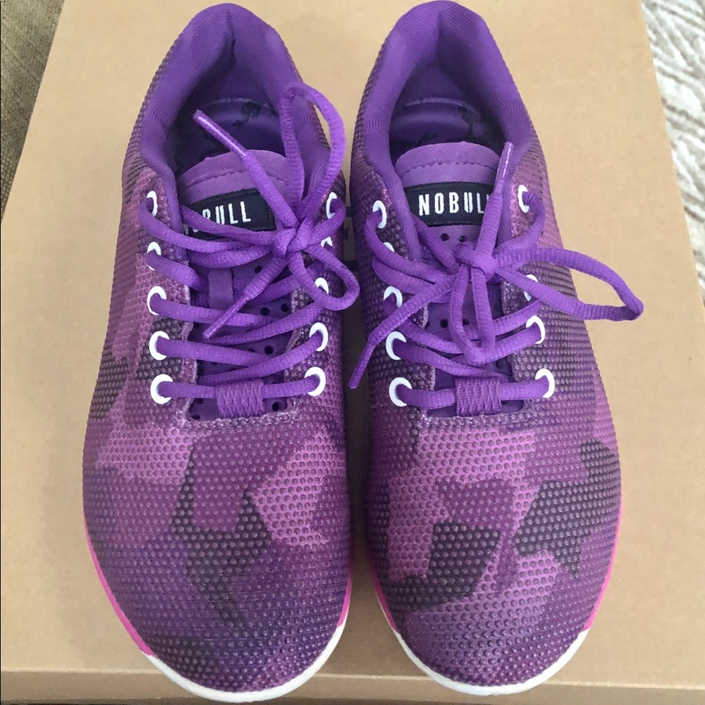 Women’s Purple Camo Nobull Trainers.. Size 8.5 EUC